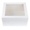 12 x 12 x 6" White Bakery Boxes with Window Pastry Boxes for Cakes, Cookies and Desserts